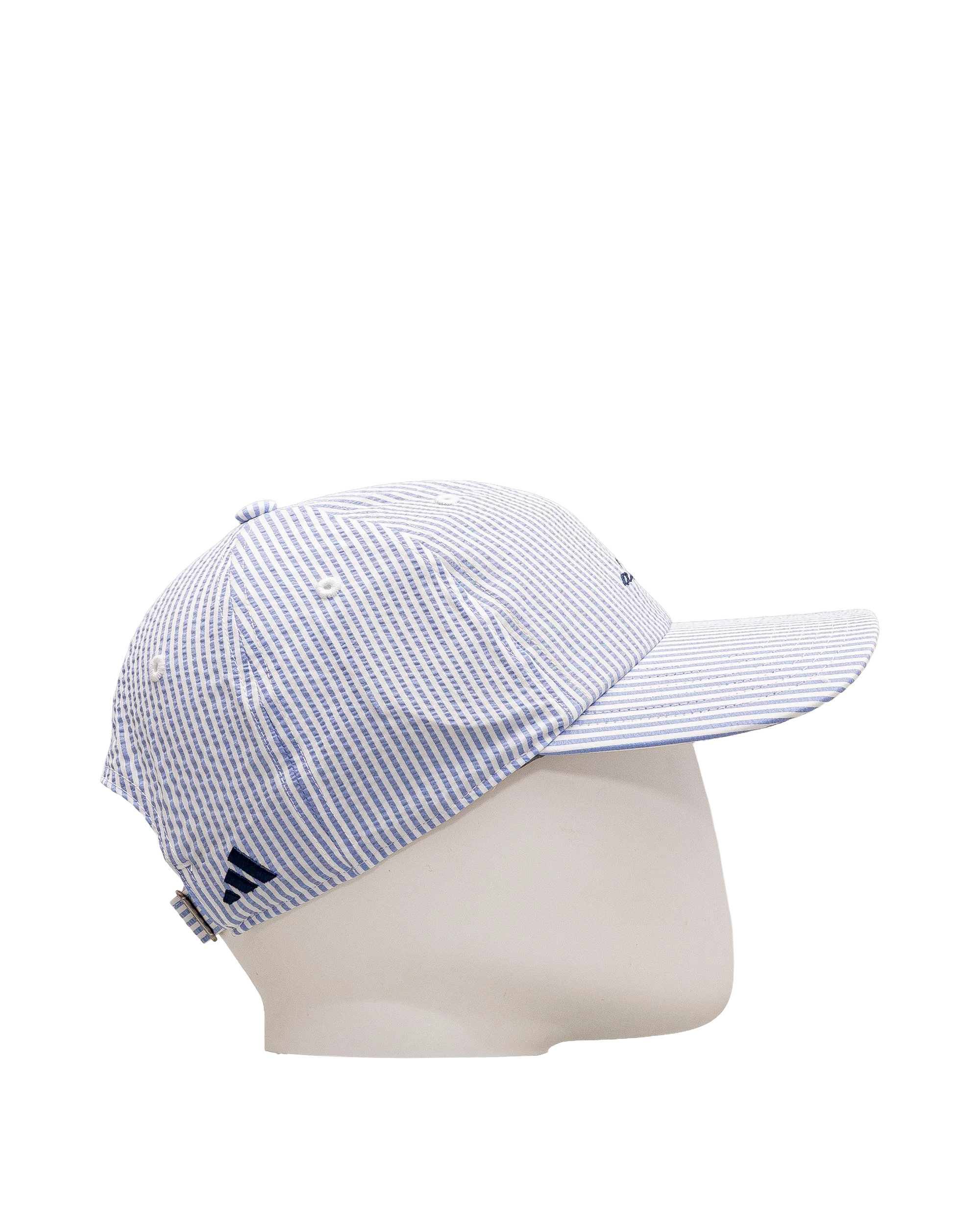 Seersucker fashion hat  - Bleu - #91C-08 - Image 3